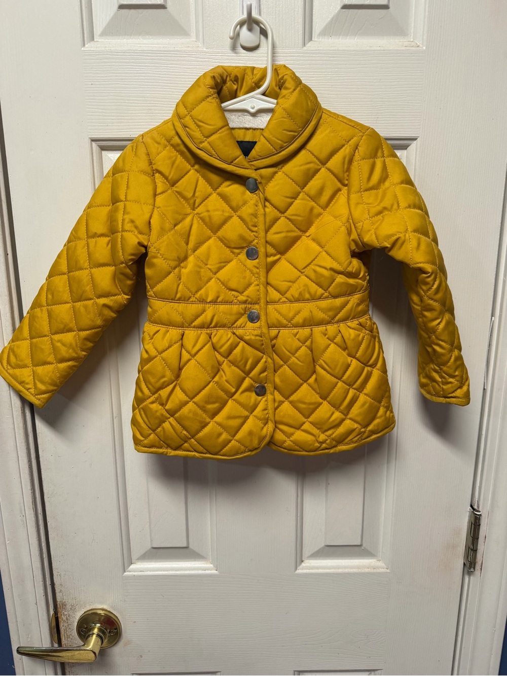 Me Jane Quilted Mustard Yellow Puffer Jacket for Girls 2T